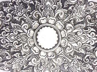 The art and pattern of carving silverware.