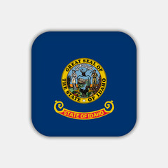 Idaho state flag. Vector illustration.