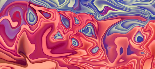 blue and red liquid background illustration