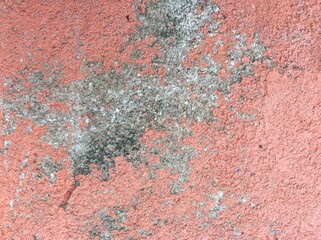 Old wall background - city building decay texture. Urban decline pattern with peeling paint.