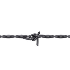 Obraz na płótnie Canvas 3d rendering illustration of a barbed wire section