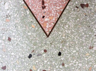 Background surface of terrazzo floor