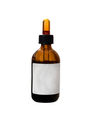 pharmaceutical product in bottle with liquid for first aid or other uses isolated on transparent background.PNG