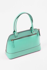 blue handbag