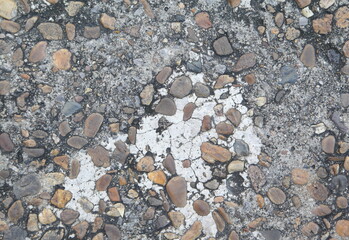 Pebble stones, colored texture and background. Sea stones surface.