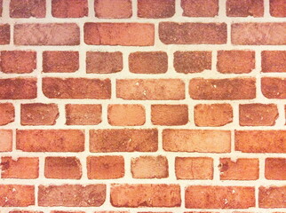 Background of red brick wall texture
