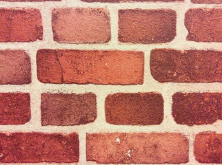 Background of red brick wall texture