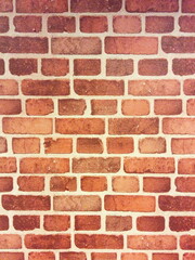 Background of red brick wall texture