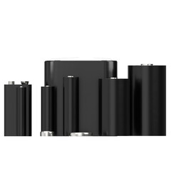 3d rendering illustration of a pack of batteries