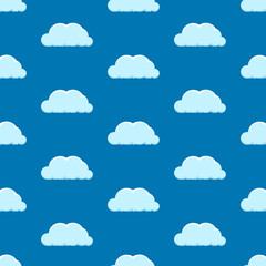 Seamless background with clouds