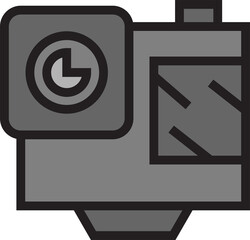 action camera icon illustration