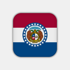 Missouri state flag. Vector illustration.