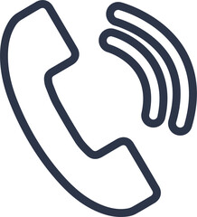 Phone line icon single best for bussines card, website and more.