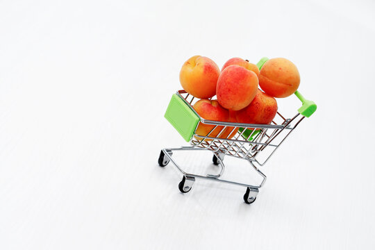 Shopping Cart With Apricots