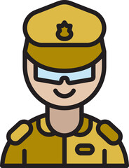 policeman avatar illustration