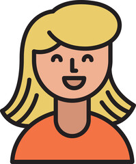 woman character avatar illustration