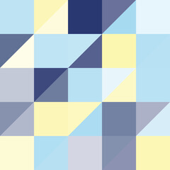 Abstract Bauhaus geometric pattern background, vector circle, triangle and square lines color art design. Colorful Bauhaus pattern background