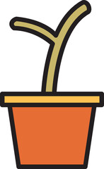 plant pot icon illustration