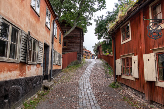 Weg im Stockholmer Freilichtmuseum Skansen