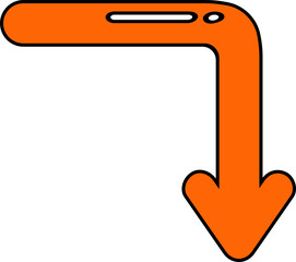 doodle arrow symbol illustration