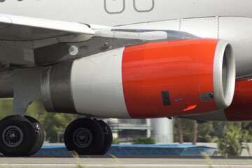 Obraz premium Motor, reactor de avión de línea