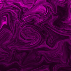 Abstract art blue background with liquid texture. rich dark pink color