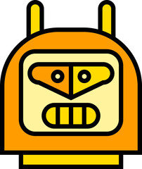 robot head avatar illustration