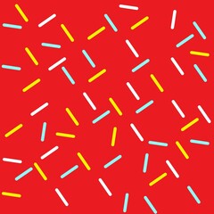 donut glaze. Decorative bright sprinkles texture pattern design	
