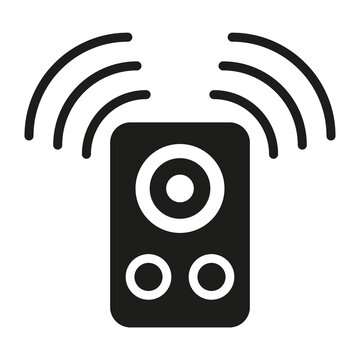 Speaker icon. Music symbol. Sound wave concept. Vector illustration. Stock image.