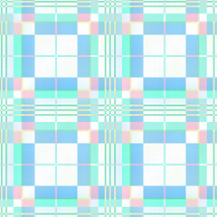 Abstract Plaid Check Colorful Seamless Pattern Geometric Stripes Squares Trendy Fashion Design Chic Pastel Colors