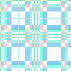 Abstract Plaid Check Colorful Seamless Pattern Geometric Stripes Squares Trendy Fashion Design Chic Pastel Colors