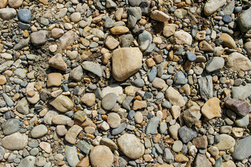 Pebble stone background. Sea Pebble. Beach stones. Natural background. Stone texture