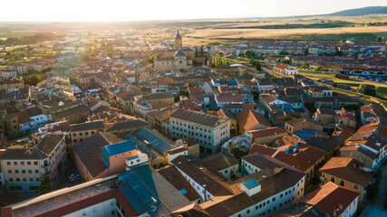 Sunset over Ciudad Rodrigo, Salamanca, Castilla y Leon