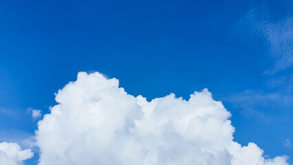 Summer blue sky cloud gradient light white background. Beauty clear cloudy in sunshine calm bright winter air bacground. Gloomy vivid cyan landscape in environment day horizon skyline view