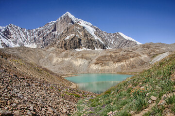 Beautiful Khafrazdara Lake, Tajik National Park, Tajikistan