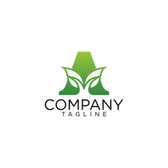 a leaf logo design and premium vector templates