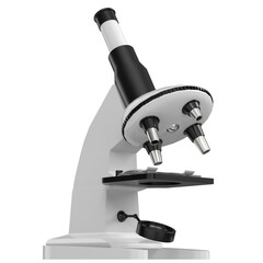 3d rendering illustration of a toy microscope