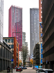 Architecture and urban design of the beautiful and very modern city of Rotterdam