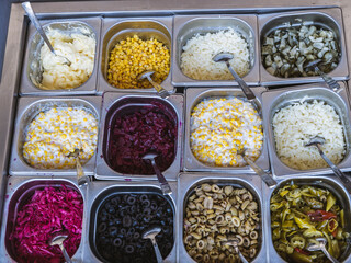 delicious appetizers in the restaurant