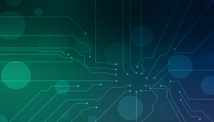 Abstract futuristic circuit board Illustration, Circuit board with various technology elements. Circuit board pattern for digital abstract technology background