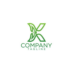 k leaf logo design and premium vector templates