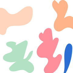 Abstract Shapes Modern Background Pastel