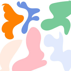 Abstract Shapes Modern Background Pastel