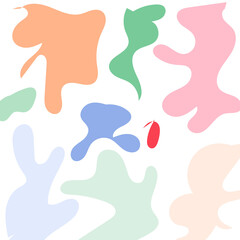 Abstract Shapes Modern Background Pastel