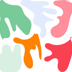 Abstract Shapes Modern Background Pastel