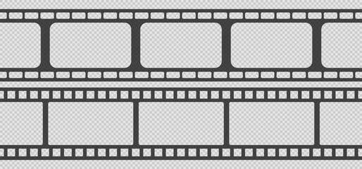 Set of seamless film strips