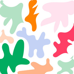 Obraz premium Abstract Shapes Modern Background Pastel