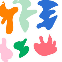 Abstract Shapes Modern Background Pastel