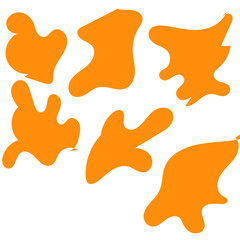 Abstract Shapes Modern Background Pastel Mustard Yellow