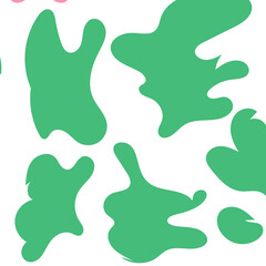 Abstract Shapes Modern Background Pastel Green